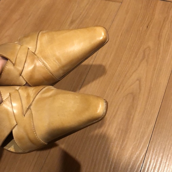 Beige leather mules, 5th Avenue, new, size EUR 39/US7,5-8 - Picture 5 of 11